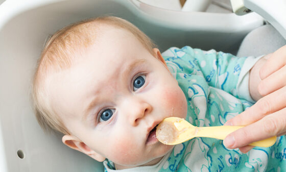 Feeding solids to your baby