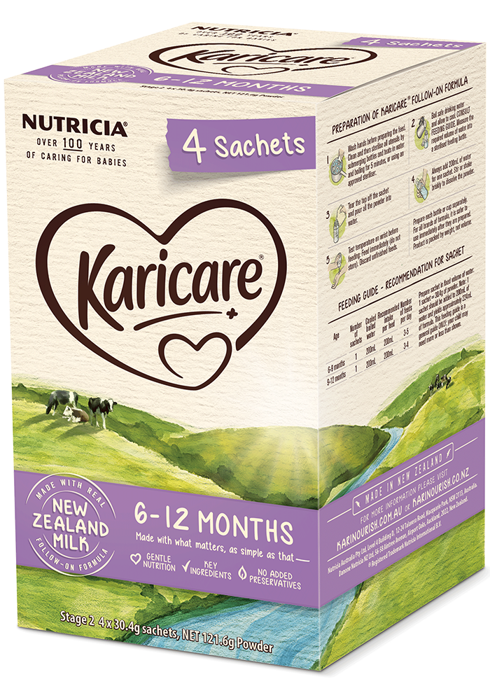 Karicare, Follow-On Formula Sachets, From 6 to 12 Months