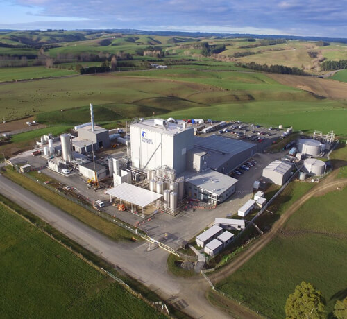 Factory viewed from the sky