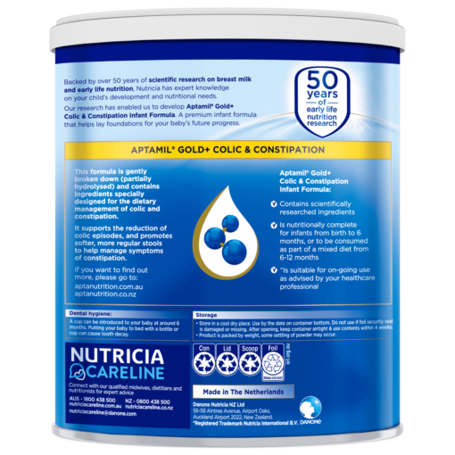 Aptamil® Gold+ Colic and Constipation Paediatrics Nutricia