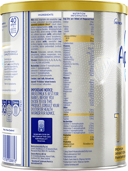 Aptamil Profutura Stage 1 Infant Formula 900g